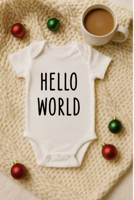 Minimalist Christmas Baby Onesie Collection