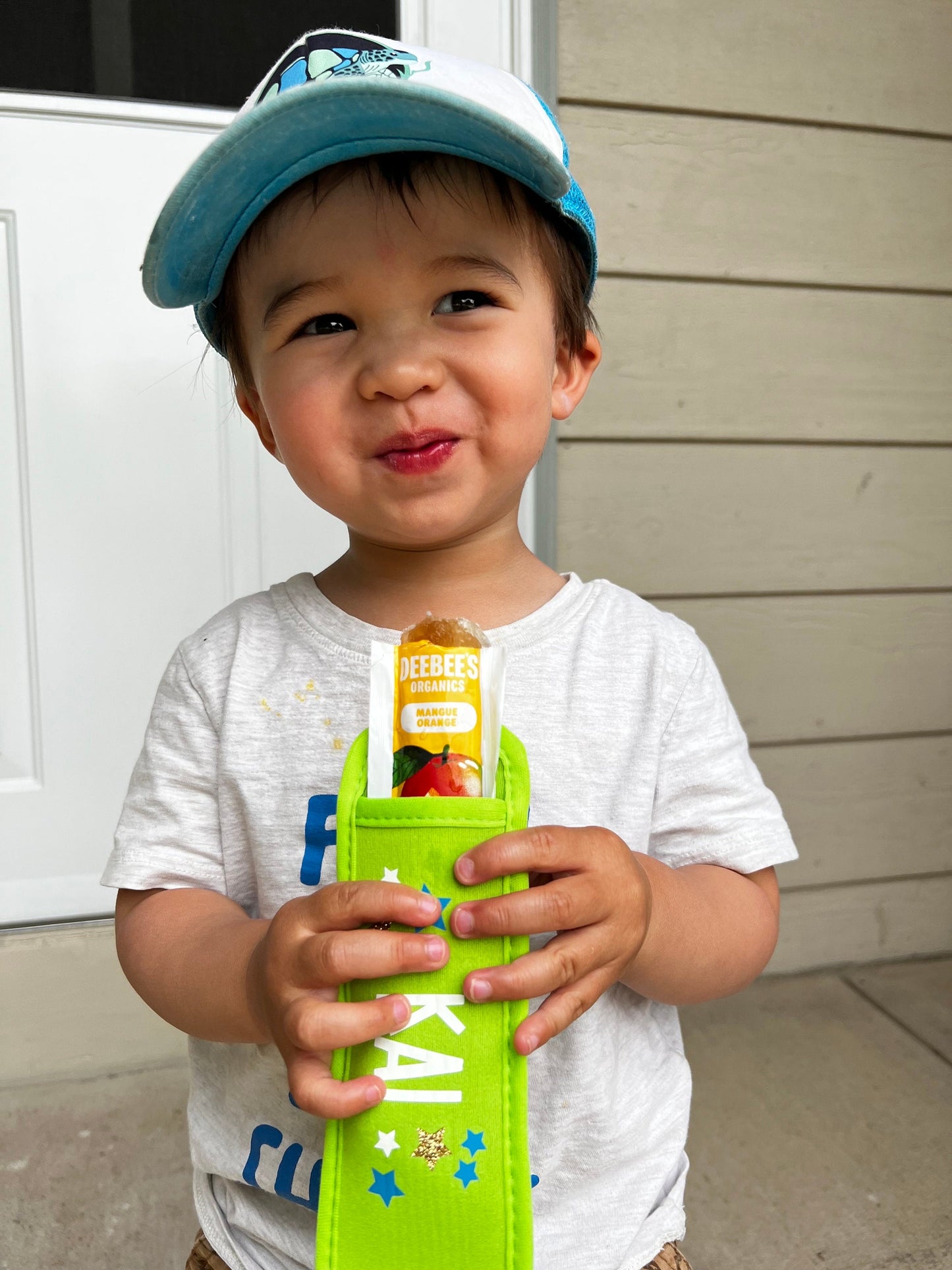 Personalized Freeze Pop Holder | Yogurt Tube holder | Freeze Pop Sleeve | Summer Party Favor | Neoprene Ice Pop Sleeve