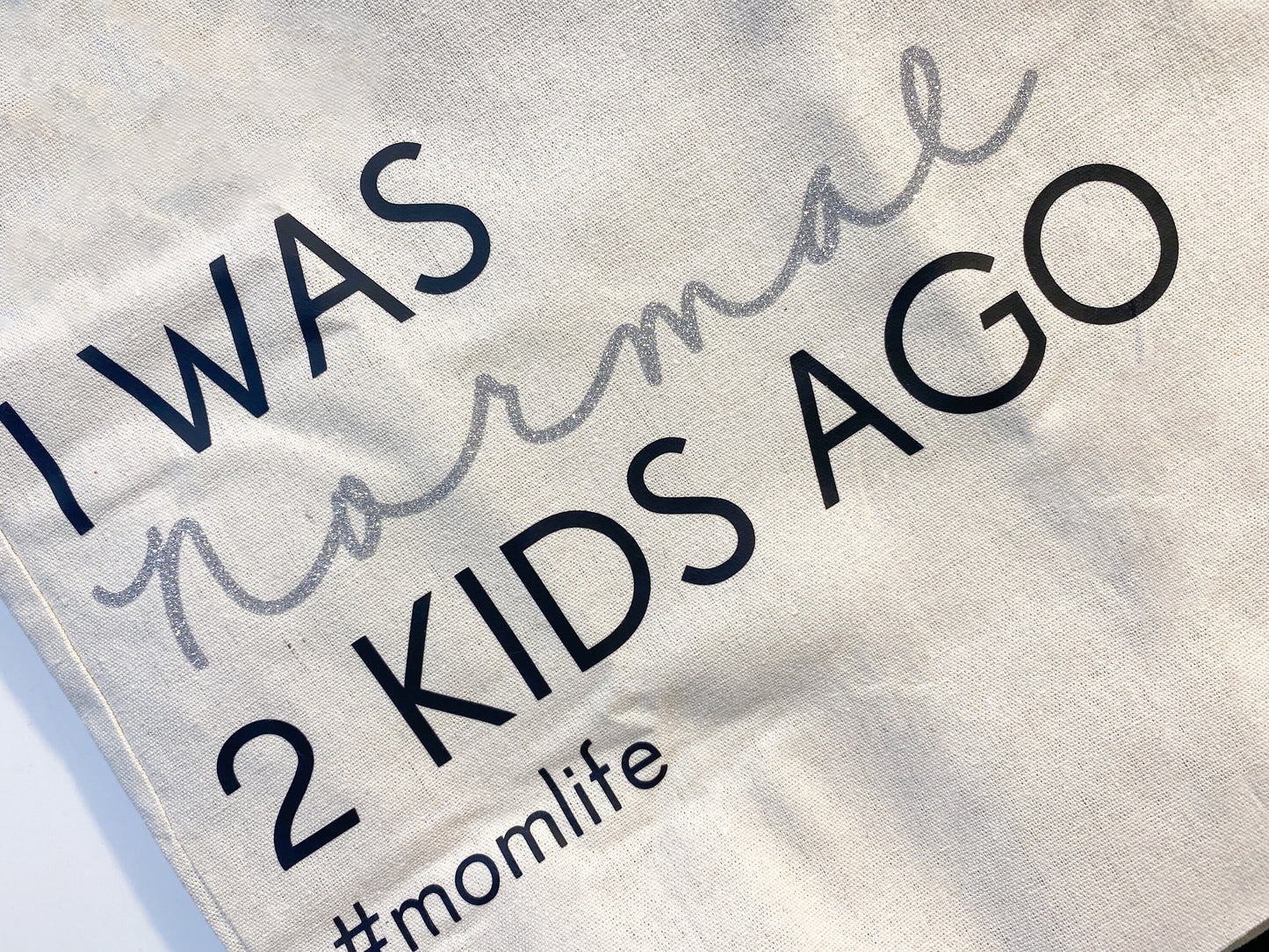 Tote Bag- I was normal # kids ago, Gift for Mom, Mom Life, Mother's Day, Mom, tote bag, new mom gift, canvas bag, reusable bag, tote, bag