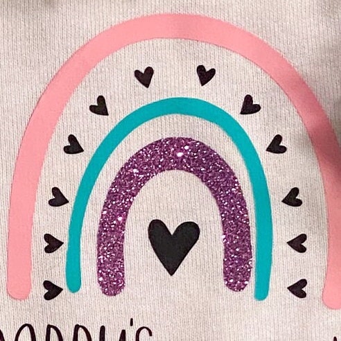 Daddy’s Girl Mommy’s World. Sweet baby onesies, unique baby gift, newborn, baby shower gift, baby girl, rainbow