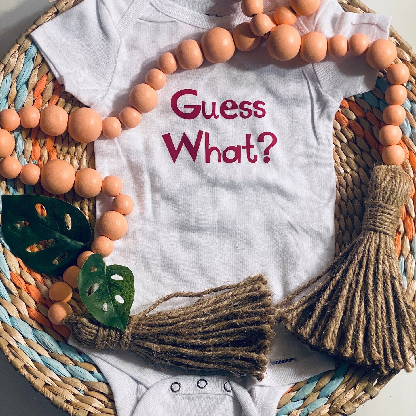 Guess What… Chicken Butt,  baby onesie, Funny Baby Shower gift, funny onesie, gender neutral, humor, gift, onesie newborn