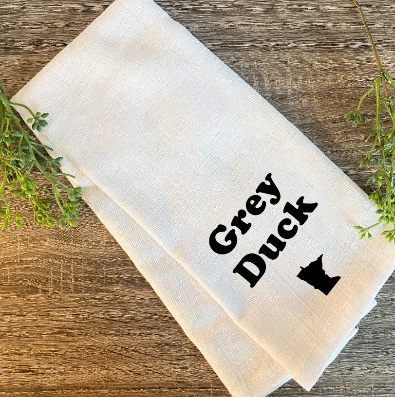 Minnesota, Tea Towels, Grey Duck, Home, MN, Trees, State, Sota, Hostess Gift, Holiday, Gift, Birthday Gift, Gift, North Star State