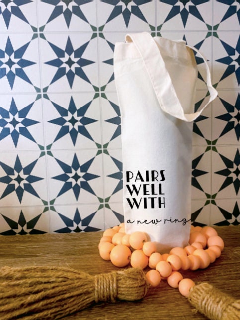 Wine Bags- Hostess Gifts, Corporate gifts for Employee, Wine Bag for New Mom, Co-worker Gift, Pairs Well With...