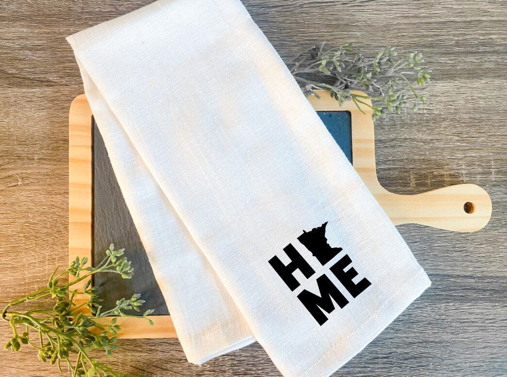 Minnesota, Tea Towels, Grey Duck, Home, MN, Trees, State, Sota, Hostess Gift, Holiday, Gift, Birthday Gift, Gift, North Star State