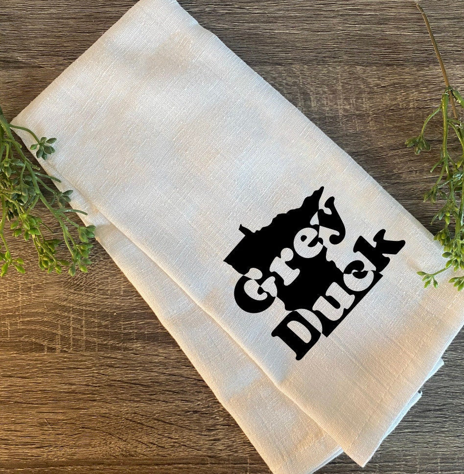 Minnesota, Tea Towels, Grey Duck, Home, MN, Trees, State, Sota, Hostess Gift, Holiday, Gift, Birthday Gift, Gift, North Star State