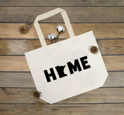 Tote Bags, Minnesota, Grey Duck, Home, MN, State, Hostess Gift, Holiday, Gift, Birthday Gift, Christmas Gift, Custom Gift, Mom Gift, Bags