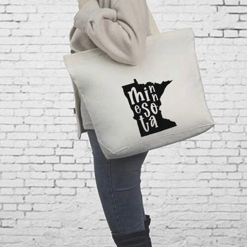 Tote Bags, Minnesota, Grey Duck, Home, MN, State, Hostess Gift, Holiday, Gift, Birthday Gift, Christmas Gift, Custom Gift, Mom Gift, Bags