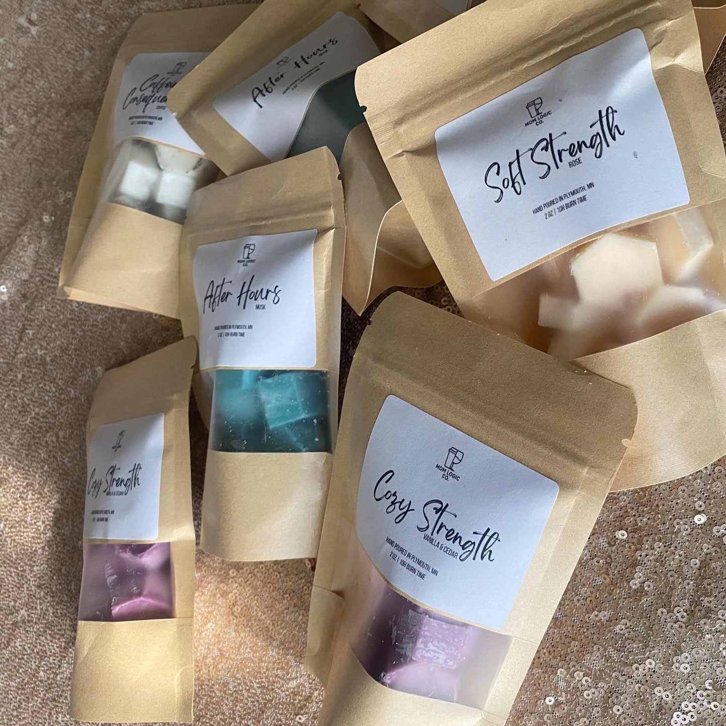 Mom Logic Candle Collection – Hand-Poured Soy Candles and Melts