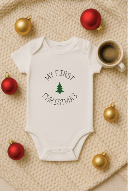 Minimalist Christmas Baby Onesie Collection