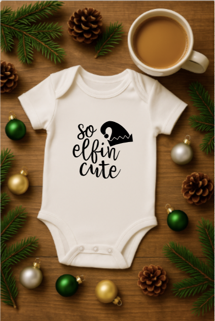 Minimalist Christmas Baby Onesie Collection